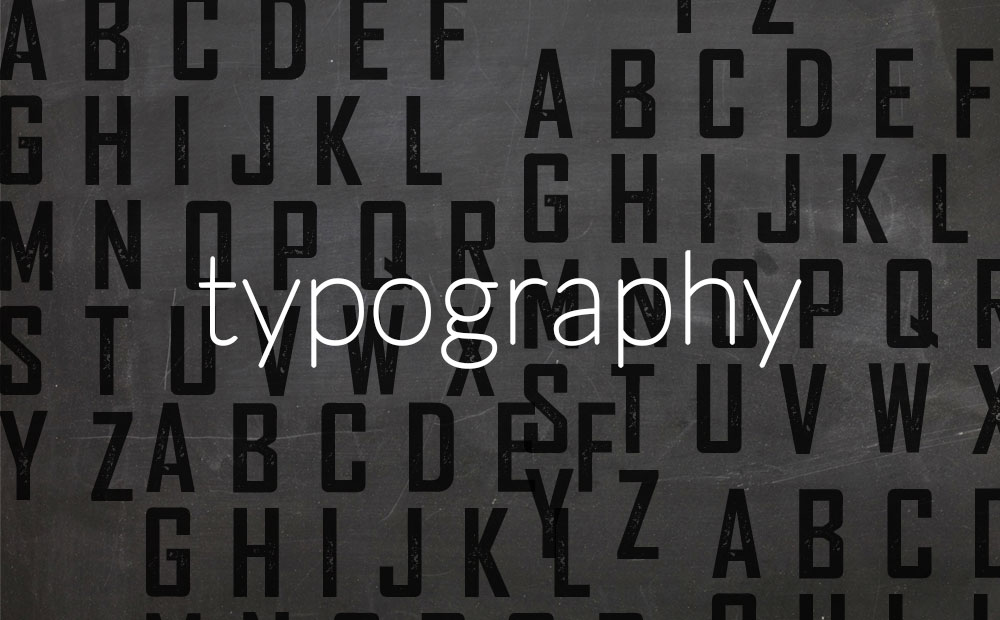 We like [actually, love] TYPOGRAPHY