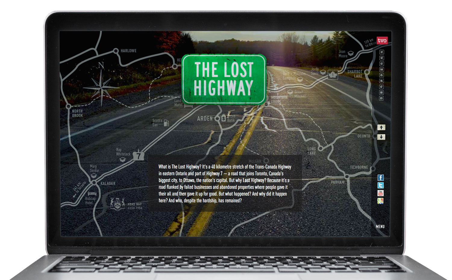 The Lost Highway website